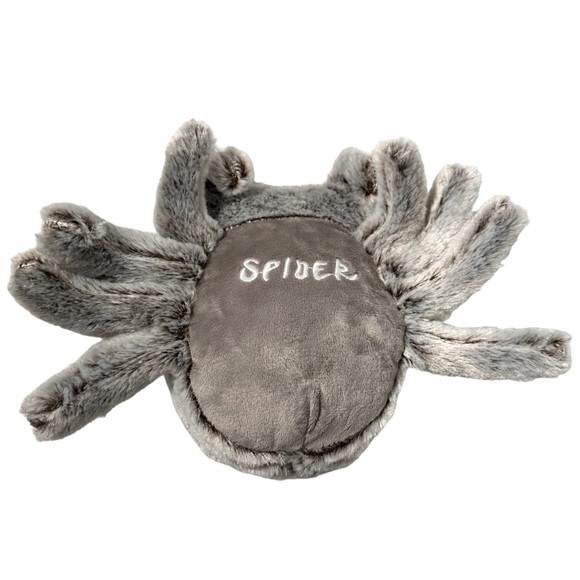 Plush Spider 5”x7” Cute Cuddly Gray Soft - Picture 7 of 8